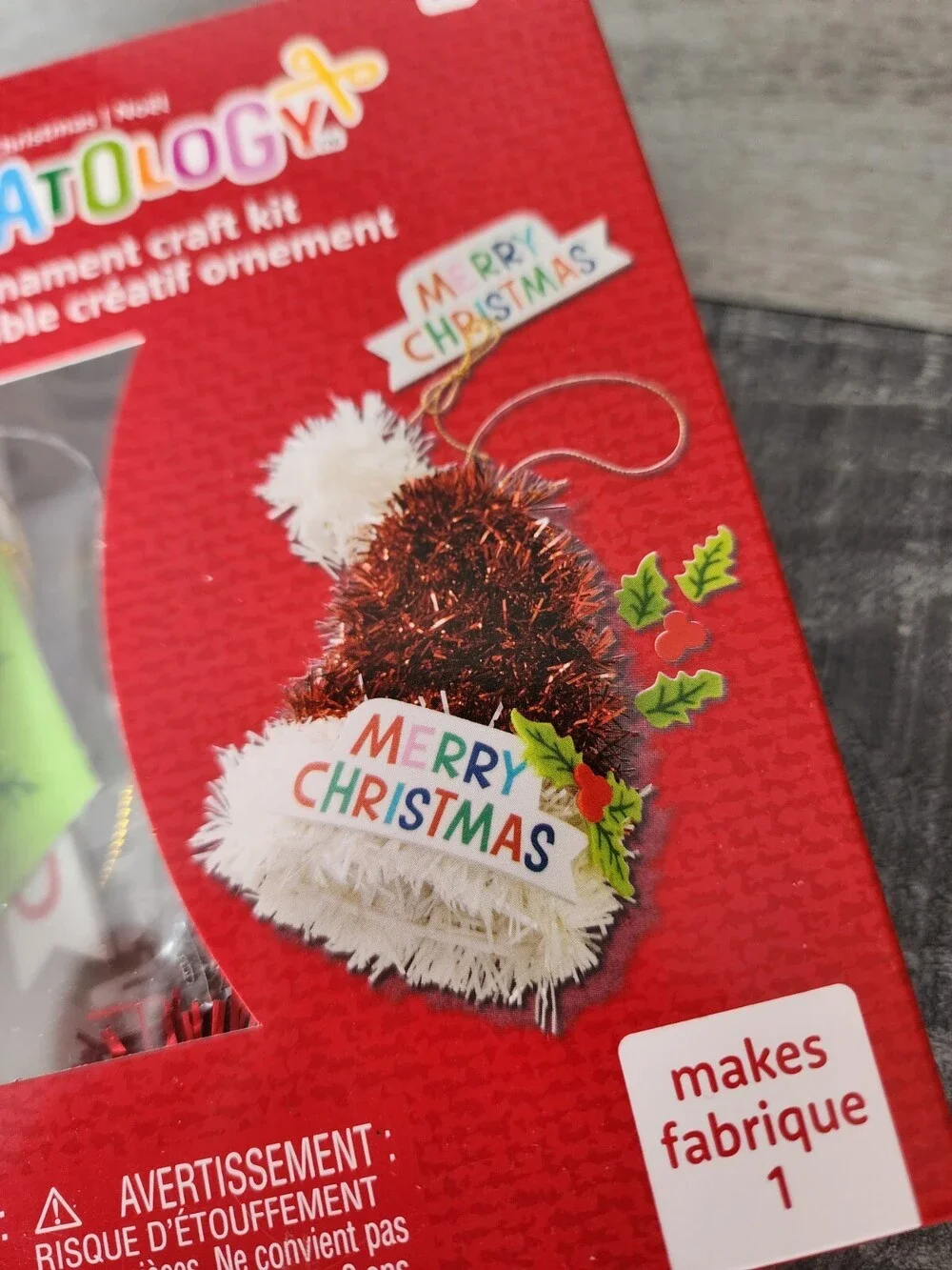 Creatology Ornament Craft Kit Christmas SANTA HAT Children Kids Creativity NEW